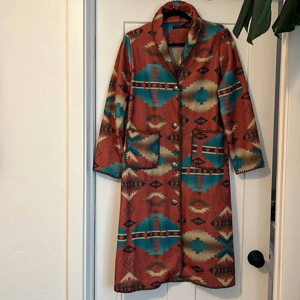 Aztec Trench Coat